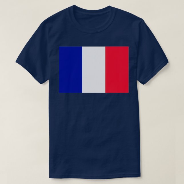 Camiseta Bandera francesa (Diseño del anverso)