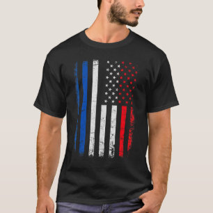 Camiseta Bandera Francesa Americana Herencia del Orgullo No