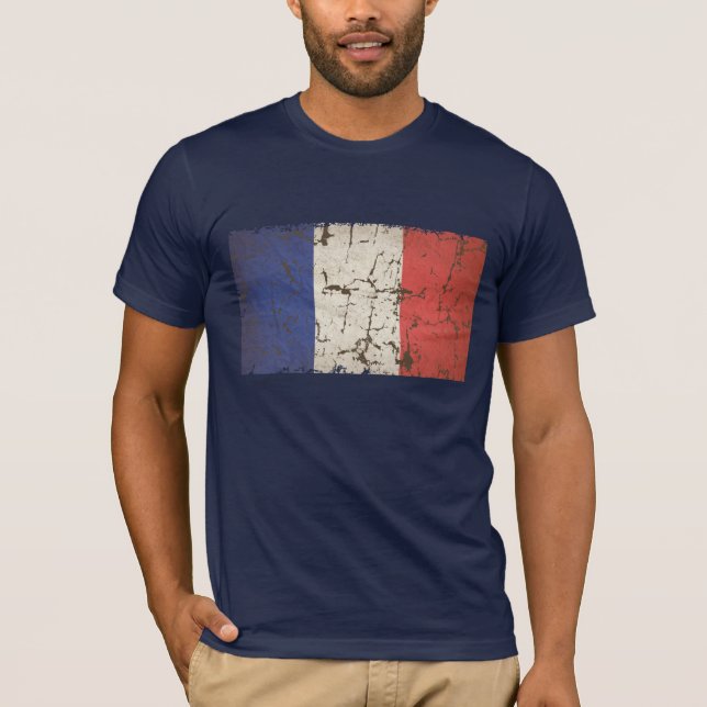 Camiseta Bandera francesa apenada (Anverso)