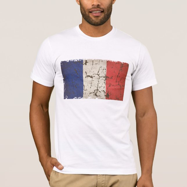 Camiseta Bandera francesa apenada (Anverso)