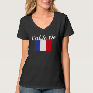 Camiseta Bandera Francesa C'est La Vie Y'all