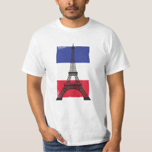 Camiseta Bandera francesa de París