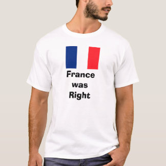 Camiseta Bandera francesa, FrancewasRight