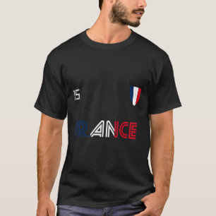 Camiseta Bandera Francesa Fútbol Retro Francia