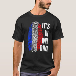 Camiseta Bandera Francesa Huella Dactilar Adn Francia 1