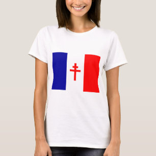 Camiseta Bandera francesa libre de las fuerzas