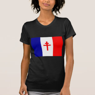 Camiseta Bandera francesa libre de las fuerzas