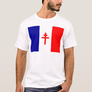 Camiseta Bandera francesa libre de las fuerzas