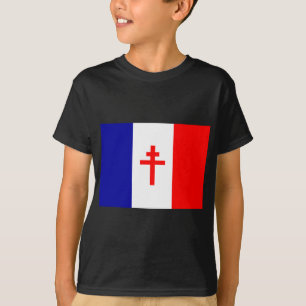 Camiseta Bandera francesa libre de las fuerzas