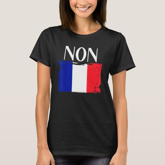 Camiseta Bandera francesa no tiene raíces (Anverso)