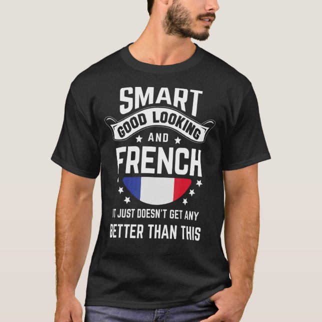 Camiseta Bandera Francesa Orgullo nativo Francia Raíces fra (Anverso)
