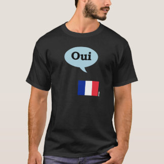Camiseta Bandera francesa Oui