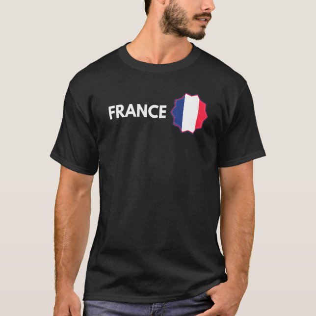 Camiseta Bandera Francesa Vintage Bandera Francesa Entrenam (Anverso)
