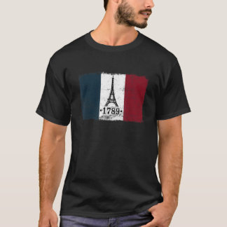 Camiseta bandera francesa vintage Bastille day 2019 paris 1