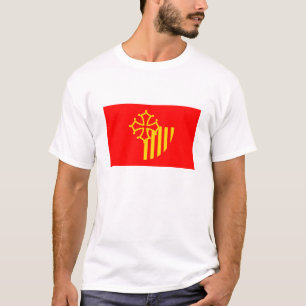 Camiseta Bandera Francia de Languedoc-Rosellón país-regi