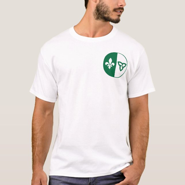 Camiseta Bandera franco-ontariana (Anverso)