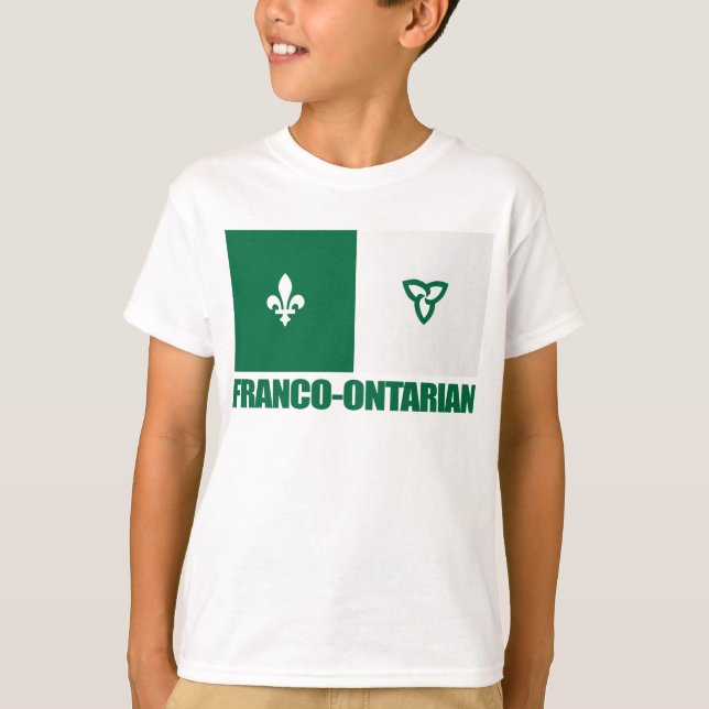 Camiseta Bandera franco-ontariana (Anverso)