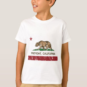 Camiseta bandera fremont de California apenado