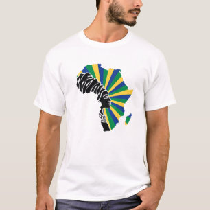 Camiseta Bandera Gabonesa África Mapa del patrimonio étnico