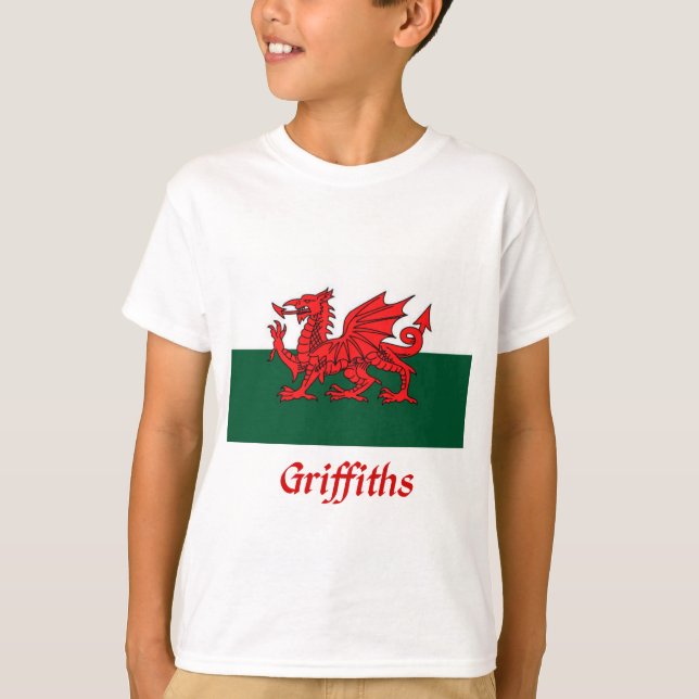 Camiseta Bandera galesa de Griffiths (Anverso)