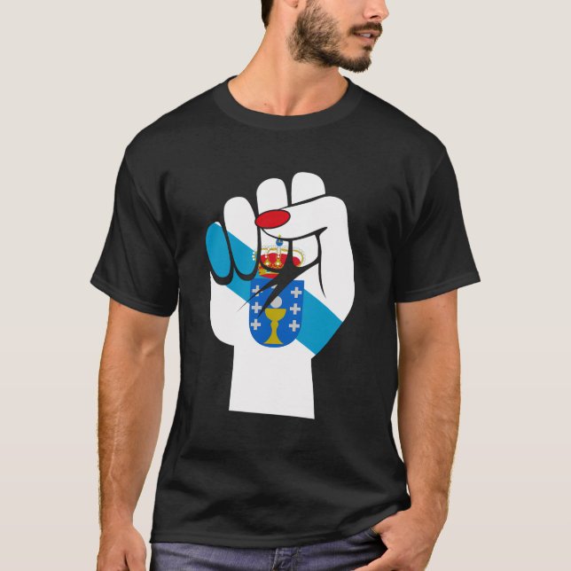 Camiseta Bandera gallega Bandeira Do Orgullo Galego W (Anverso)