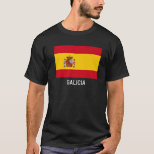 Camiseta Bandera gallega España Emblem Escudo Bandera Escu