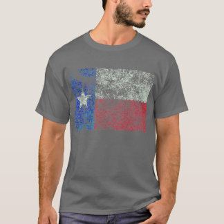 Camiseta Bandera gastada de Tejas