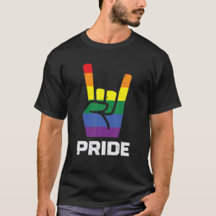 Camiseta Bandera gay del Punk del Orgullo Arcoiris Hand Rót