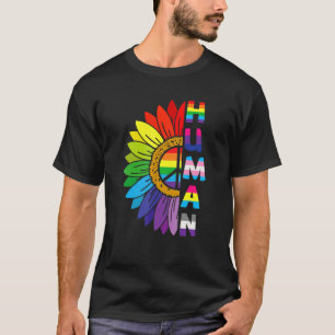 Camiseta Bandera Gay Human Sunflower Lgbt Funny