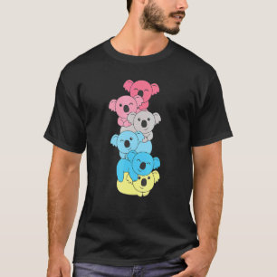 Camiseta Bandera Genderflux Pile Pride Lgbtq Koalas Genderf