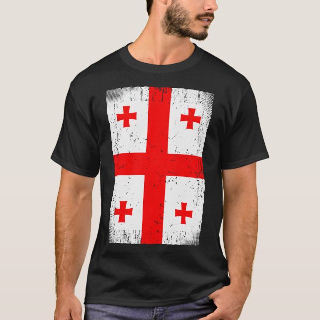 Camiseta Bandera Georgiana (Anverso)