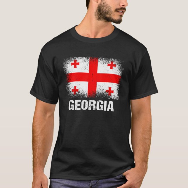 Camiseta Bandera georgiana 1 (Anverso)