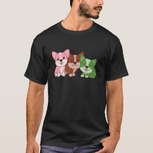 Camiseta Bandera Ginosexual Orgullo Lgbtq Perros Corgi Gino