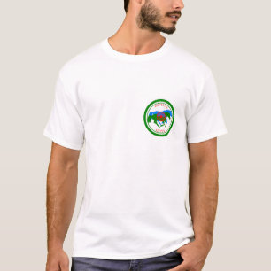 Camiseta Bandera gitana romaní y caballos