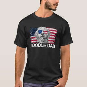 Camiseta Bandera Goldendoodle El Dood Dad Mom Kids