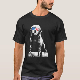 Camiseta Bandera Goldendoodle El Dood Gift Dad Mom Kids