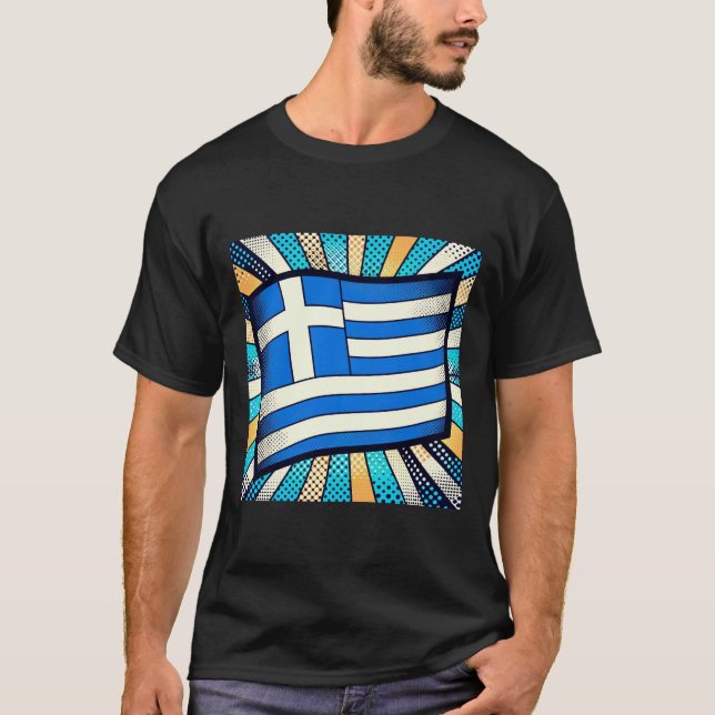 Camiseta Bandera griega (Anverso)