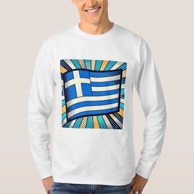 Camiseta Bandera griega (Anverso)