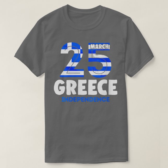 Camiseta Bandera griega de las mujeres Día de la Independen (Diseño del anverso)