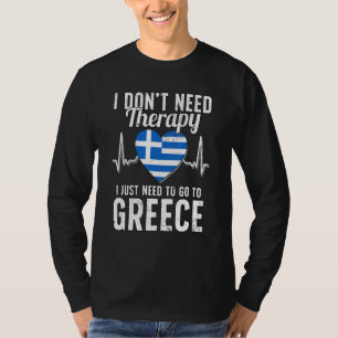 Camiseta Bandera griega en la bandera griega en la que yo s