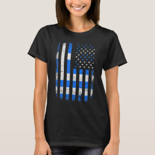 Camiseta Bandera griega estadounidense Grecia Patrimonio de