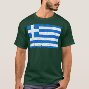 Camiseta Bandera griega vintage