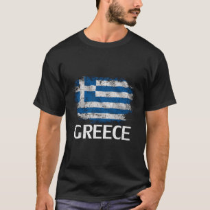 Camiseta Bandera Griega Vintage Para Regalo De Grecia