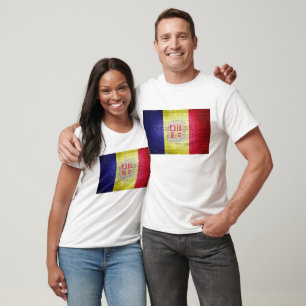 Camiseta Bandera Grunge de Andorra