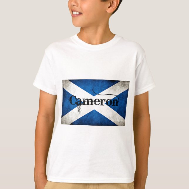 Camiseta bandera grunge de Cameron (Anverso)