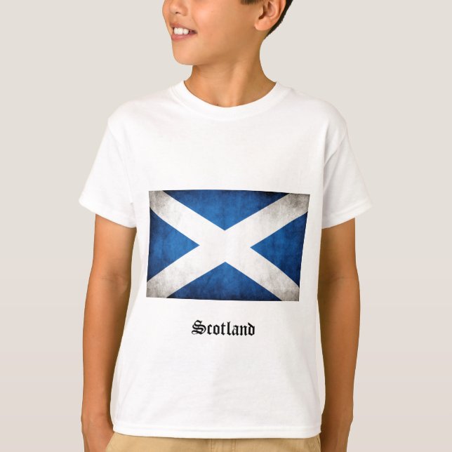 Camiseta Bandera Grunge de Escocia (Anverso)