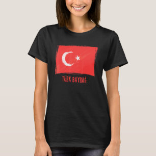 Camiseta Bandera Grunge De La República De Turquía Lan Tur