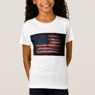 Camiseta bandera Grunge EE. UU. 