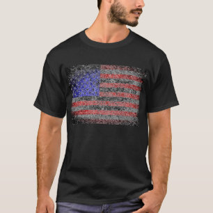 Camiseta Bandera grunge estadounidense 2