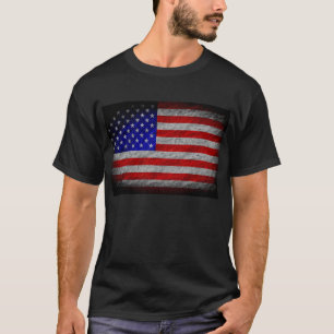 Camiseta Bandera grunge estadounidense 5